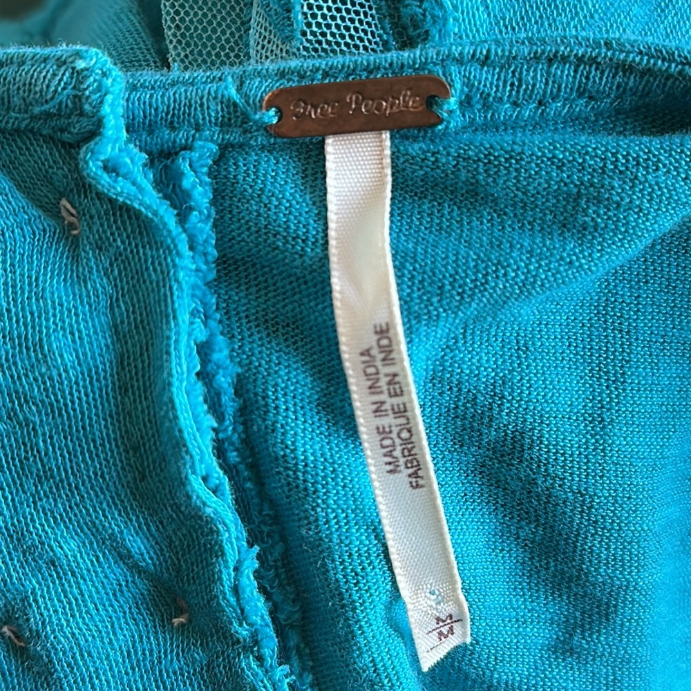 Teal Free People Top - Picture 5 of 6
